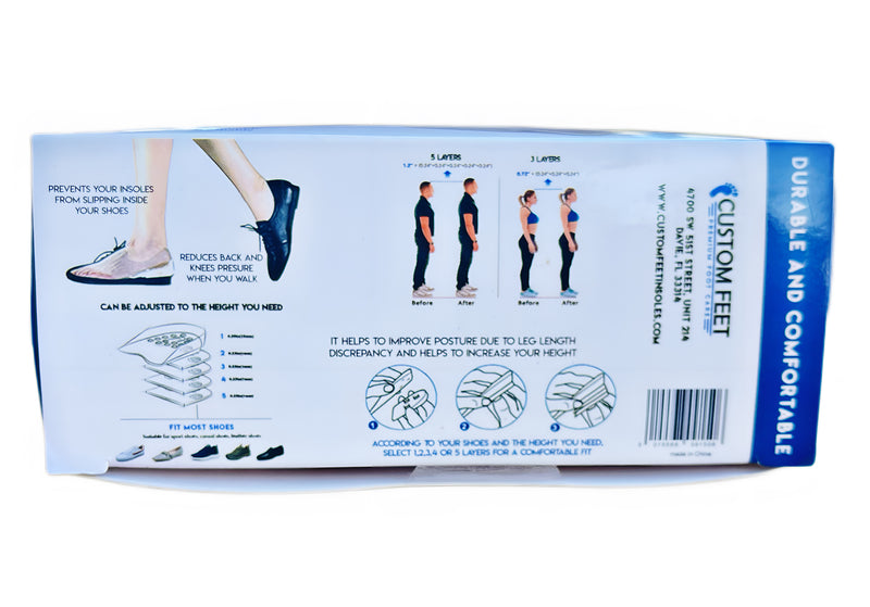 Height Increase Insoles - Custom Feet Insoles