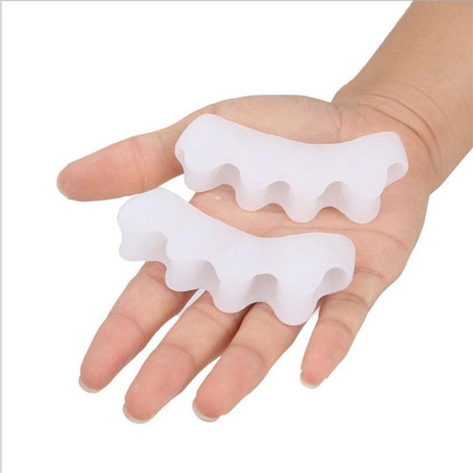 Silicone Gel Toe Separator stretcher - Bunion Protector And Toe straightener - Custom Feet Insoles